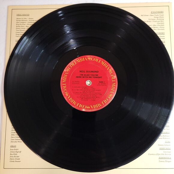 Neil Diamond - I'm Glad You're Here With Me Tonight - Columbia LP 12" 33 RPM '77 - Picture 5 of 6
